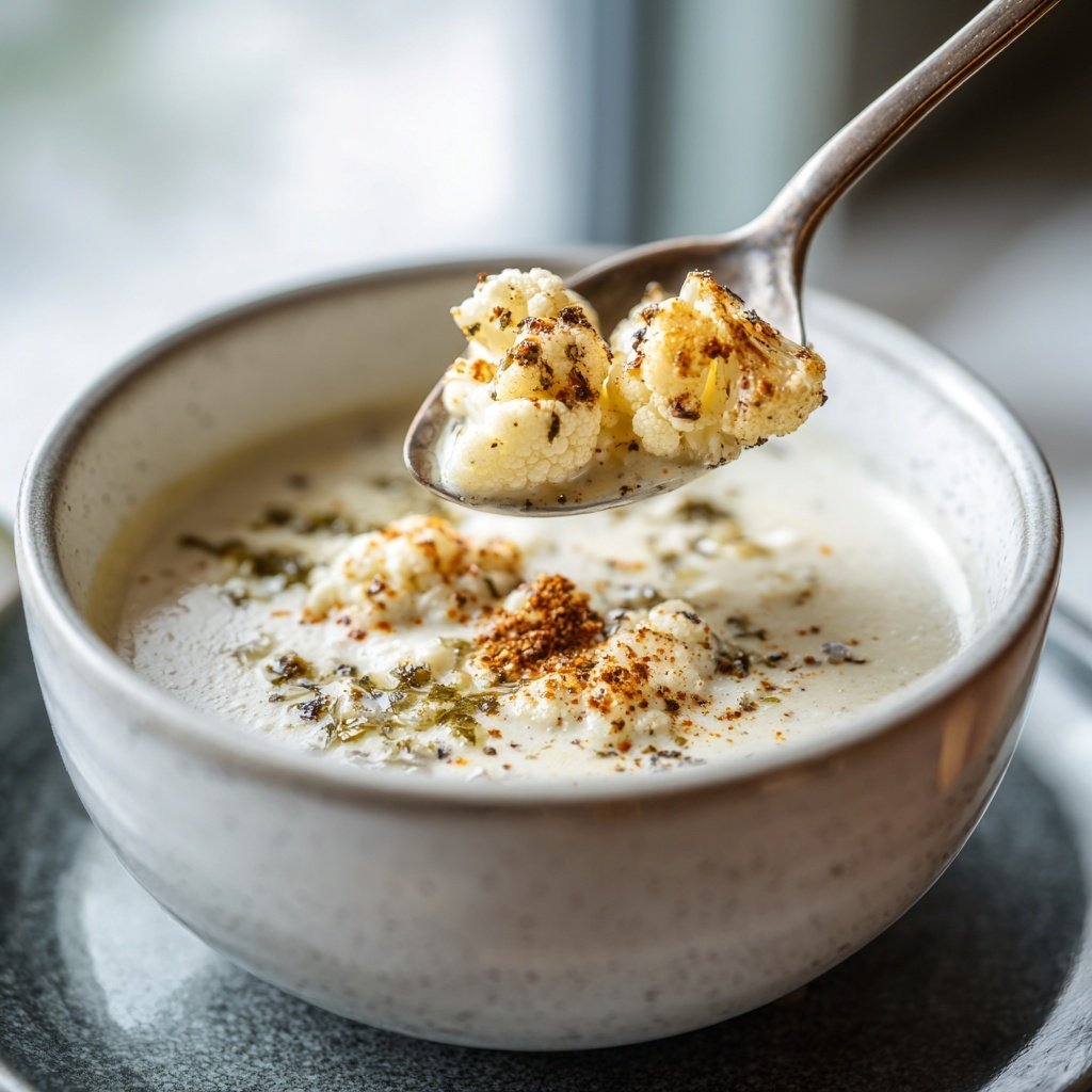 Blumenkohl Suppe Mit Muskat Und Sahne