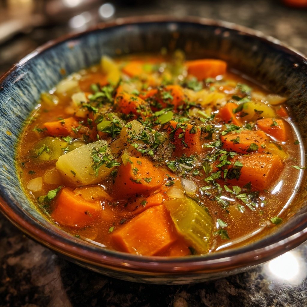 Linsensuppe mit Karotten