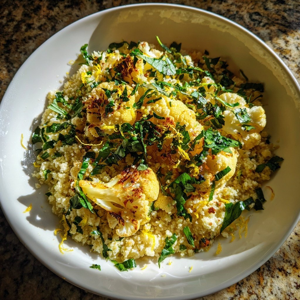 Blumenkohl Couscous Mit Kräutern