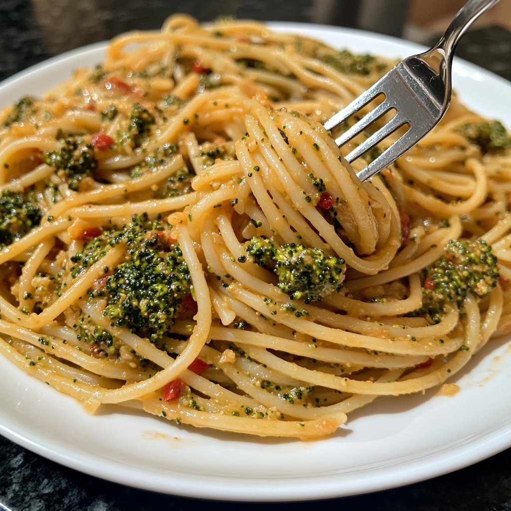 Spaghetti mit Brokkoli und Chili