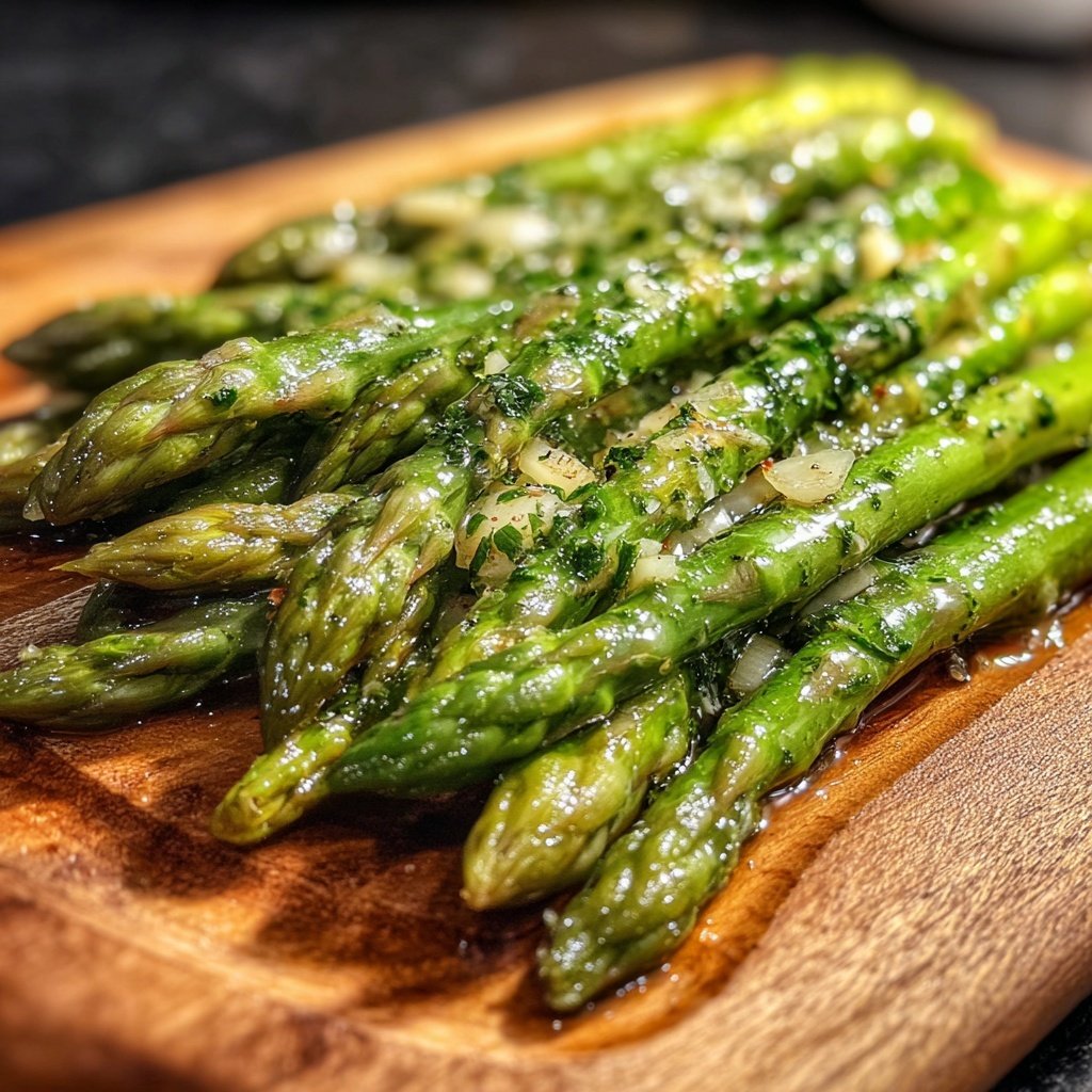 Grüner Spargel Mit Knoblauch