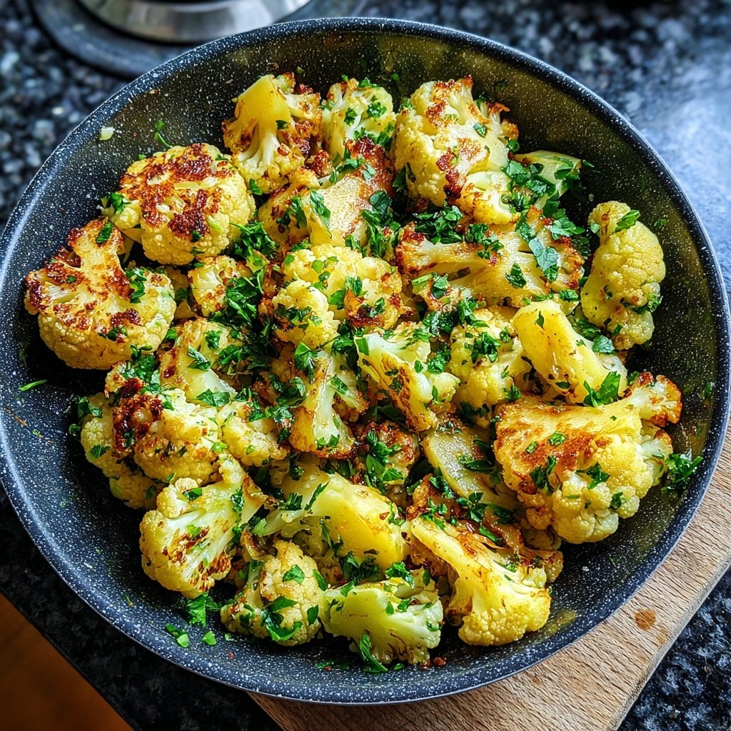 Blumenkohlpfanne mit Kräutern