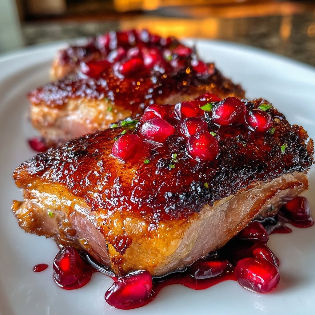 Entenbrust mit Granatapfeljus