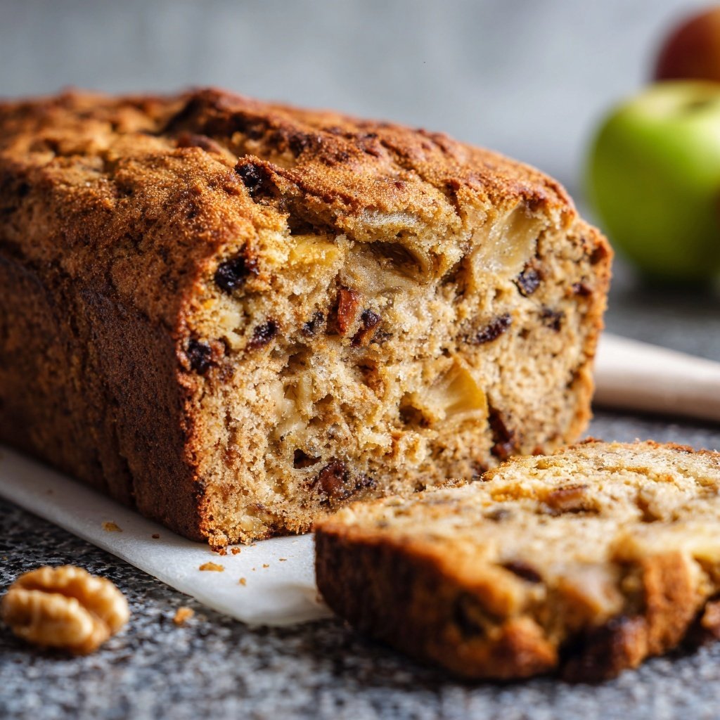 Bananenbrot mit Apfel und Zimt