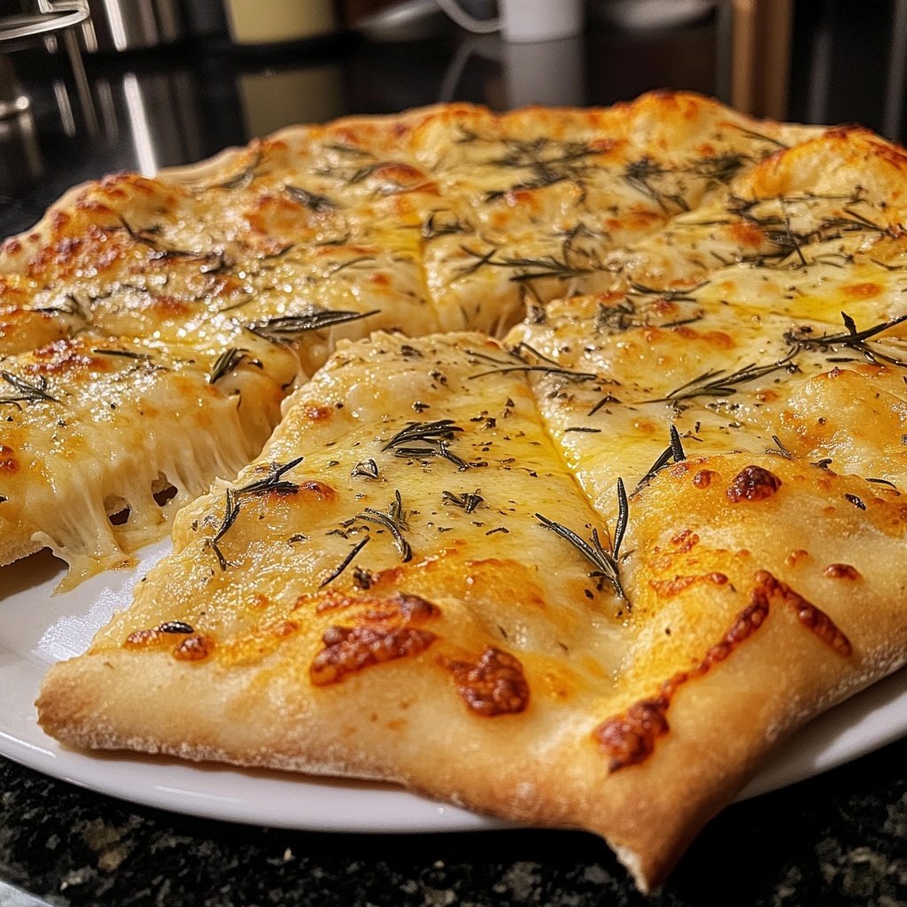 Pizza Bianca mit Rosmarin